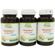 Set Vitamina C Zn D3 Forte 3x30cp - SEVA PLANT