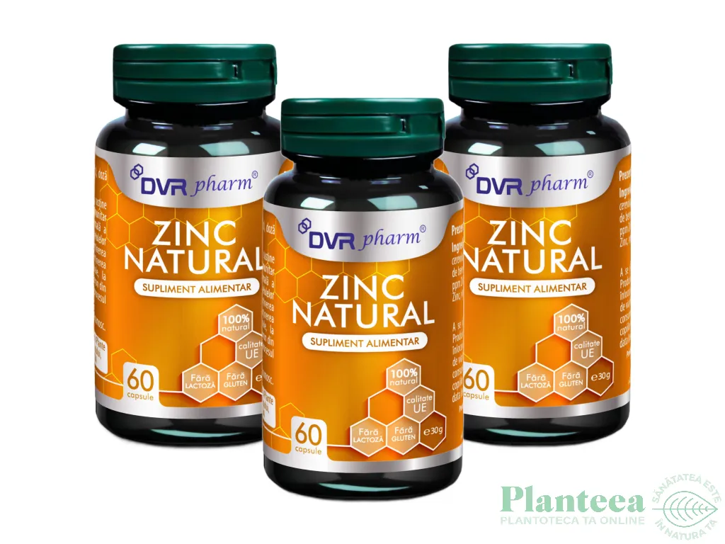 Set Zinc natural 3x60cps - DVR PHARM