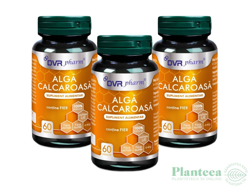 Pachet Alga calcaroasa 3x60cps - DVR PHARM