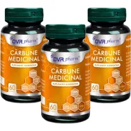 Pachet Carbune medicinal 300mg 3x60cps - DVR PHARM