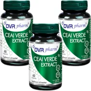Set Ceai verde extract 3x60cps - DVR PHARM