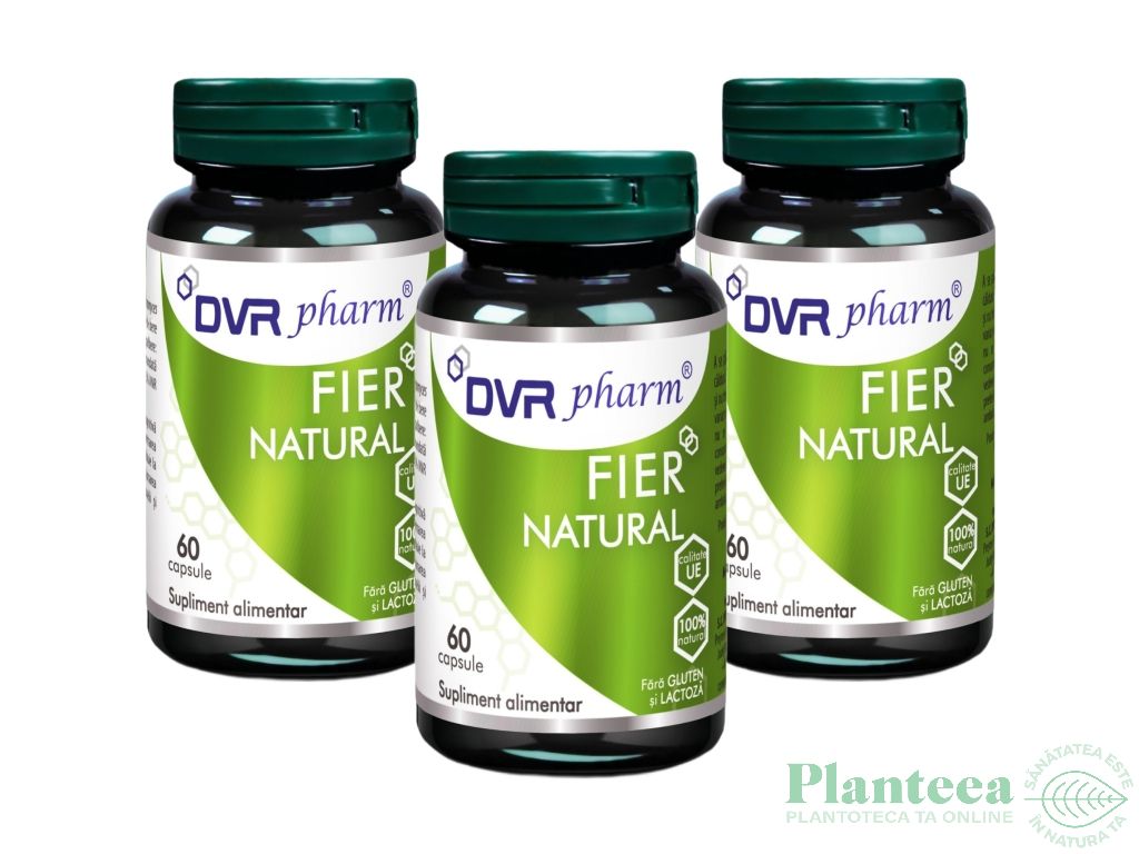 Pachet Fier natural 3x60cps - DVR PHARM