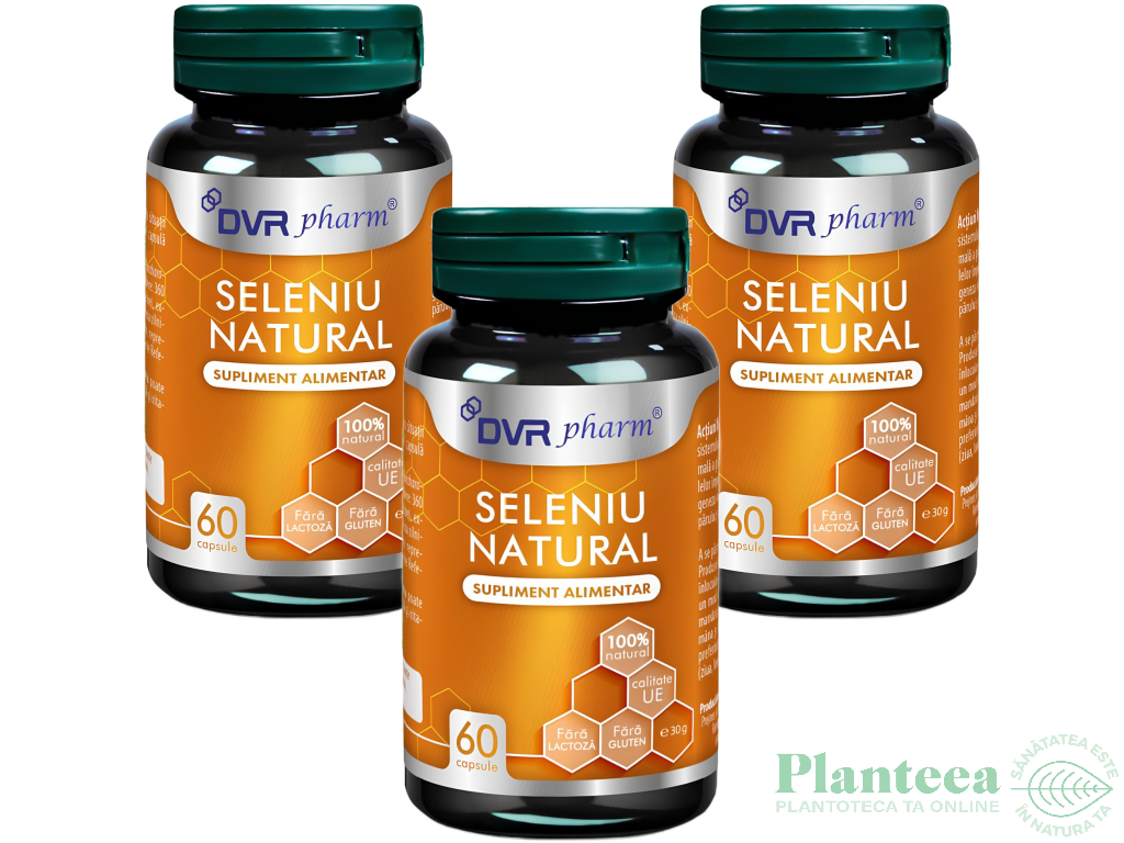 Set Seleniu natural 3x60cps - DVR PHARM