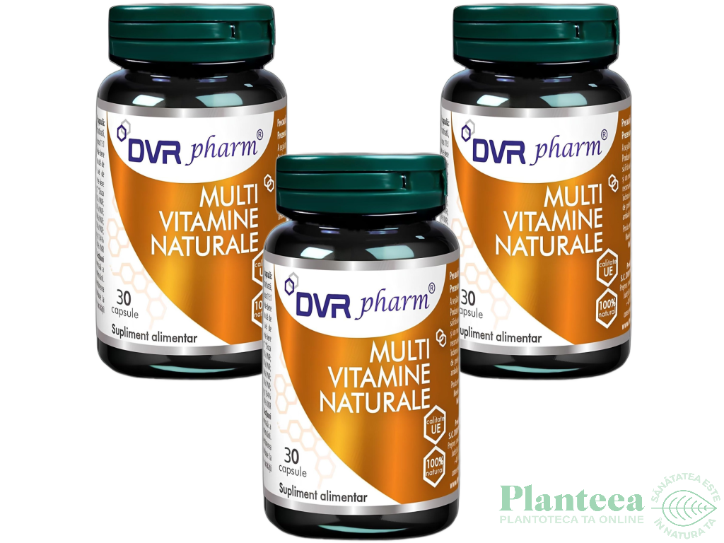 Pachet Multivitamine naturale 3x30cps - DVR PHARM