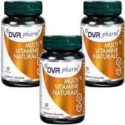 Pachet Multivitamine naturale 3x30cps - DVR PHARM