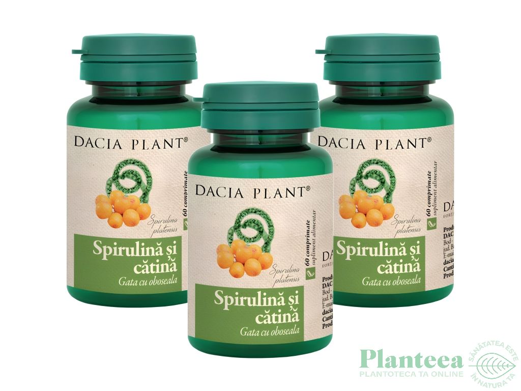 Spirulina catina 3x60cp - DACIA PLANT