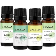 Pachet 4 uleiuri esentiale Revigorante de Vara 4x10ml - ZANNA