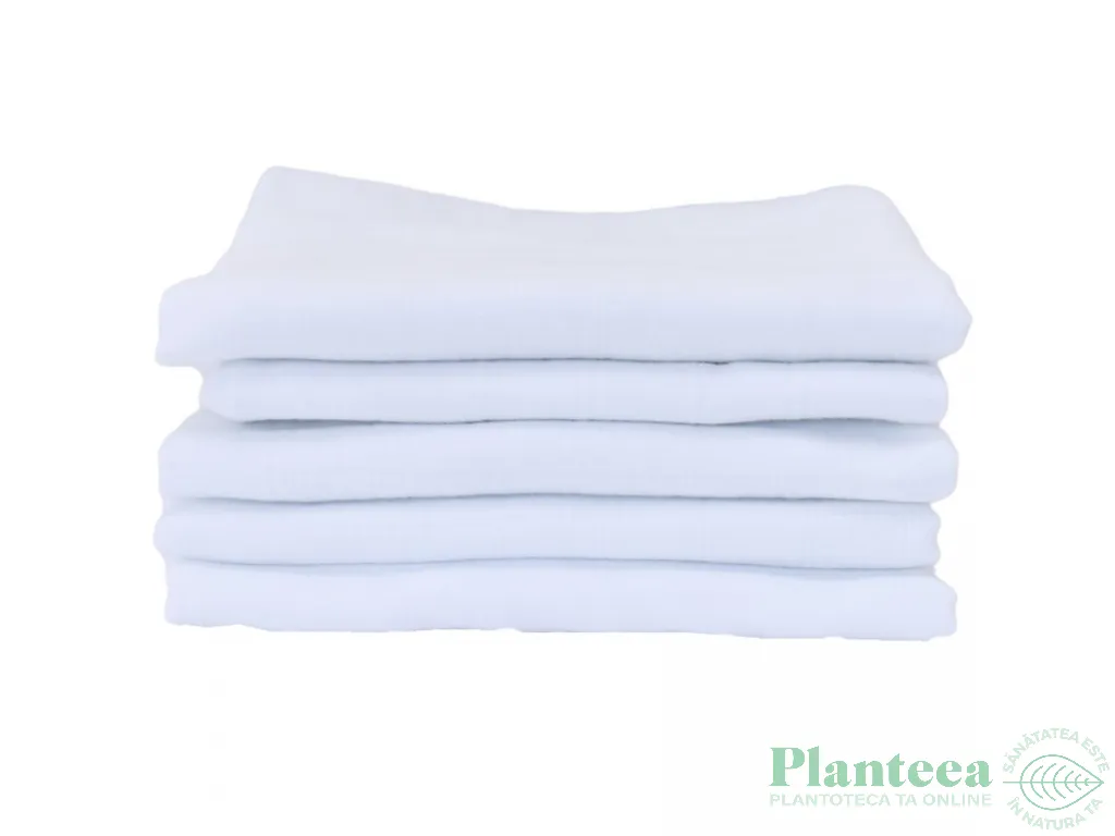 Set scutece finet alb bebelusi 75x75cm 5b - PATURICA FERMECATA