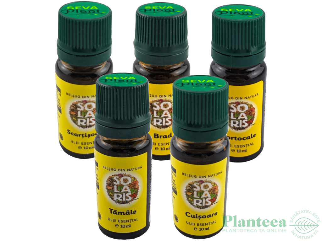 Kit 5 uleiuri esentiale Magia aromelor de Iarna 5x10ml - SOLARIS