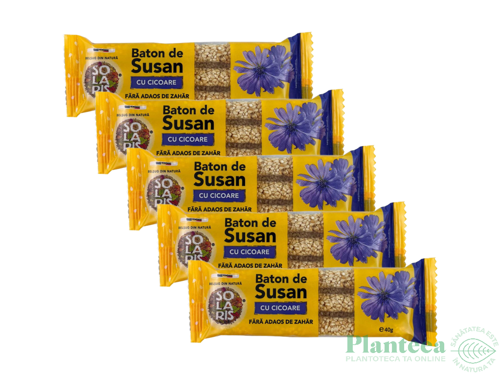 Set Batoane susan cicoare fara zahar 5x40g - SOLARIS