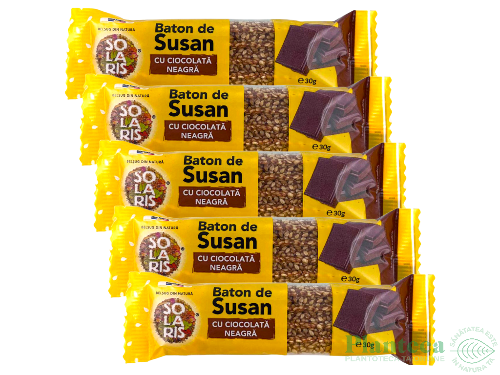 Set Batoane susan ciocolata neagra 5x30g - SOLARIS