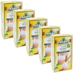 Set Ceai slabit cu lamaie 5x20dz - NATURAVIT