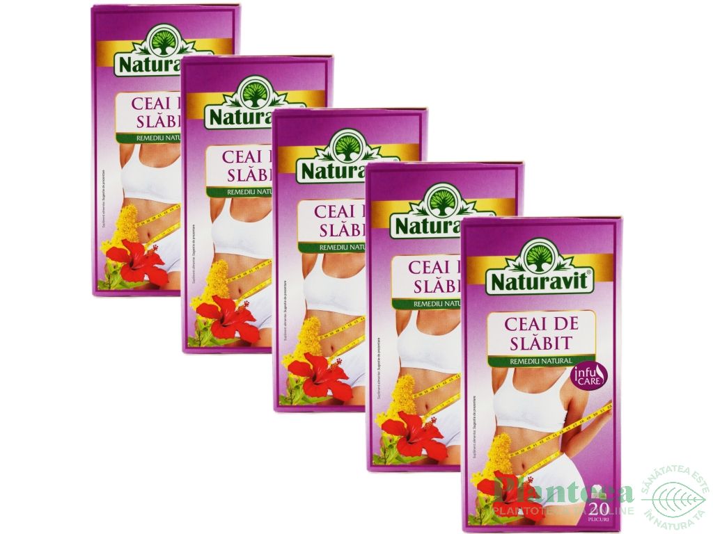 Set Ceai slabit cu leustean 5x20dz - NATURAVIT