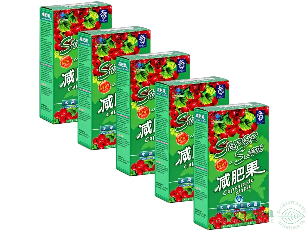 Set Capsula slabit Super Slim cutie 5x30cps - NATURALIA DIET