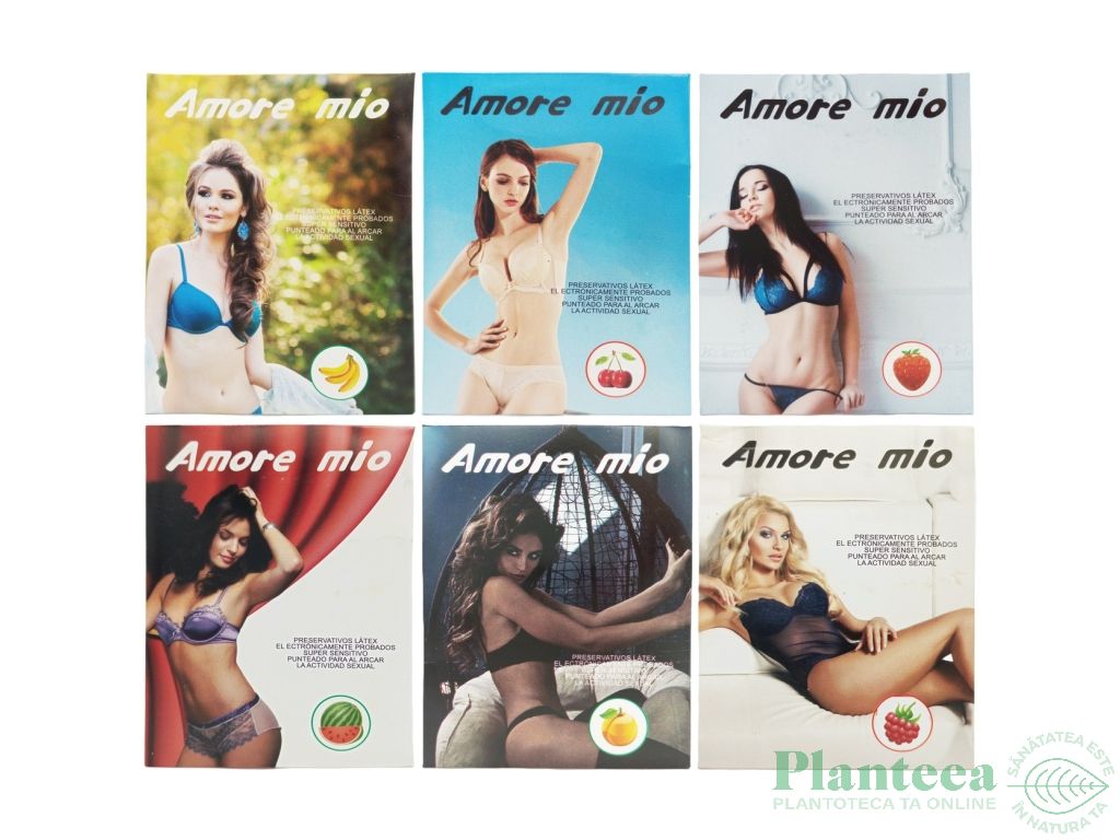 Prezervative super senzitive 6 arome diferite 18b - AMORE MIO