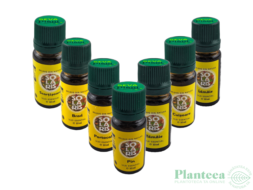 Pachet 7 uleiuri esentiale Miresmele Sarbatorilor de Acasa 7x10ml - SOLARIS