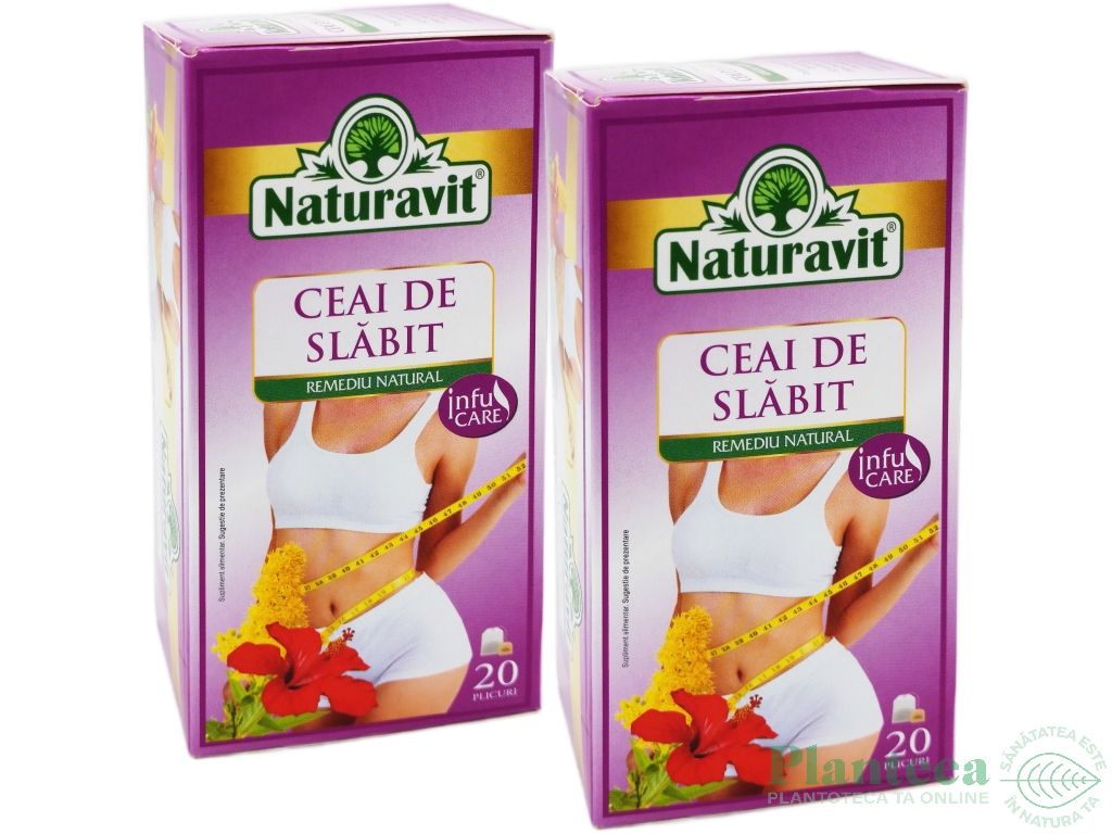 Set Ceai slabit cu leustean 2x20dz - NATURAVIT