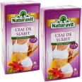 Set Ceai slabit cu leustean 2x20dz - NATURAVIT