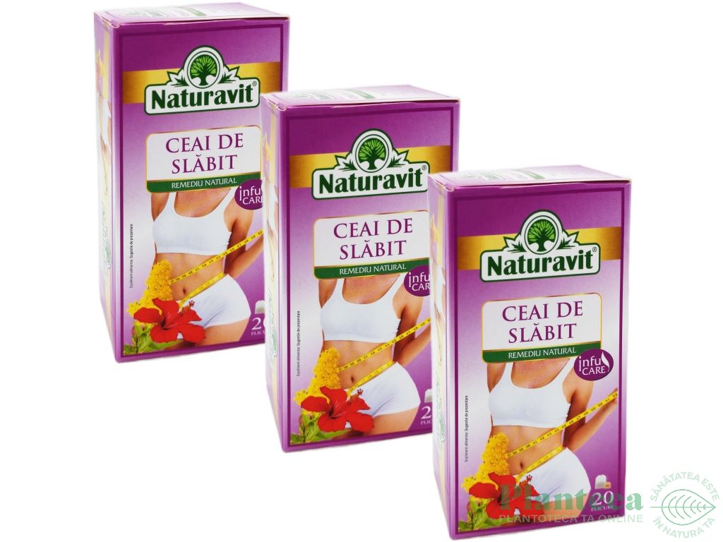 Set Ceai slabit cu leustean 3x20dz - NATURAVIT