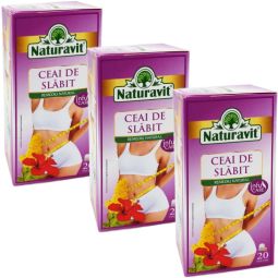 Set Ceai slabit cu leustean 3x20dz - NATURAVIT