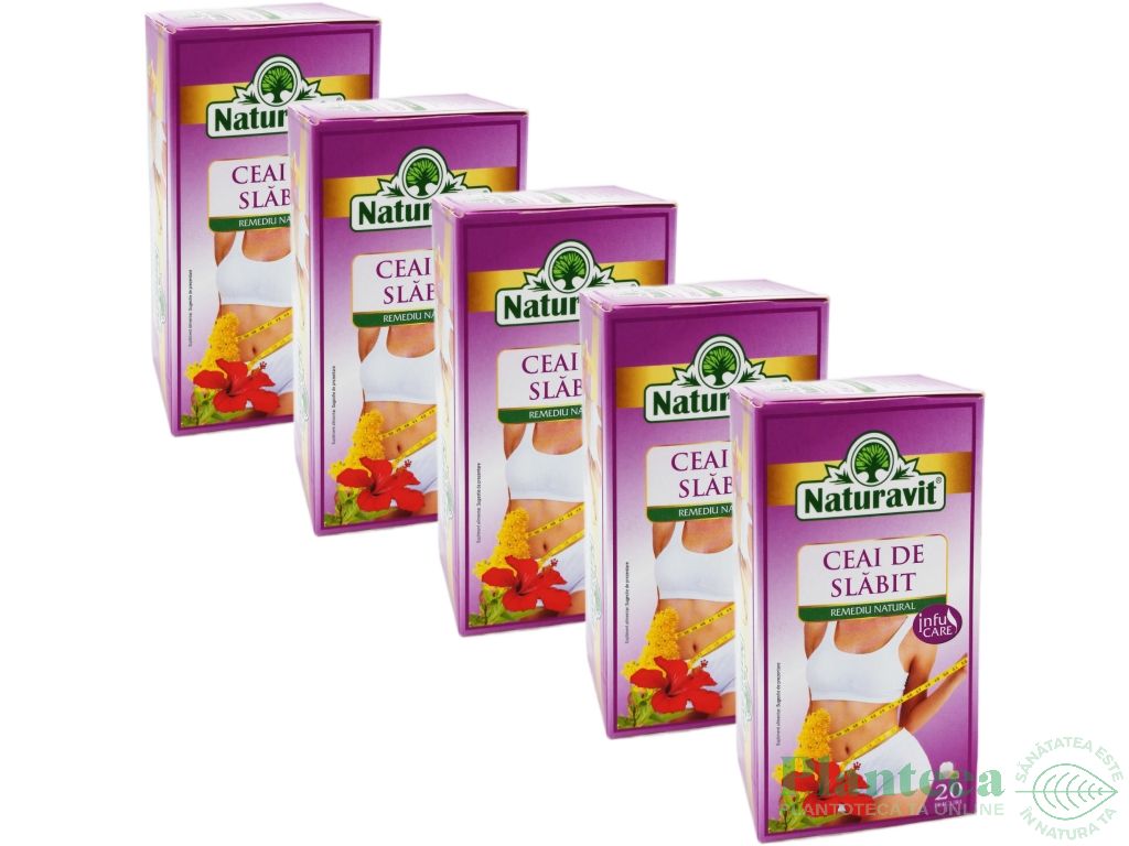 Set Ceai slabit cu leustean 5x20dz - NATURAVIT