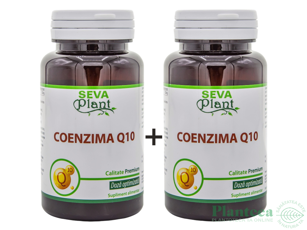 Pachet Coenzima Q10 120mg 2x60cp - SEVA PLANT