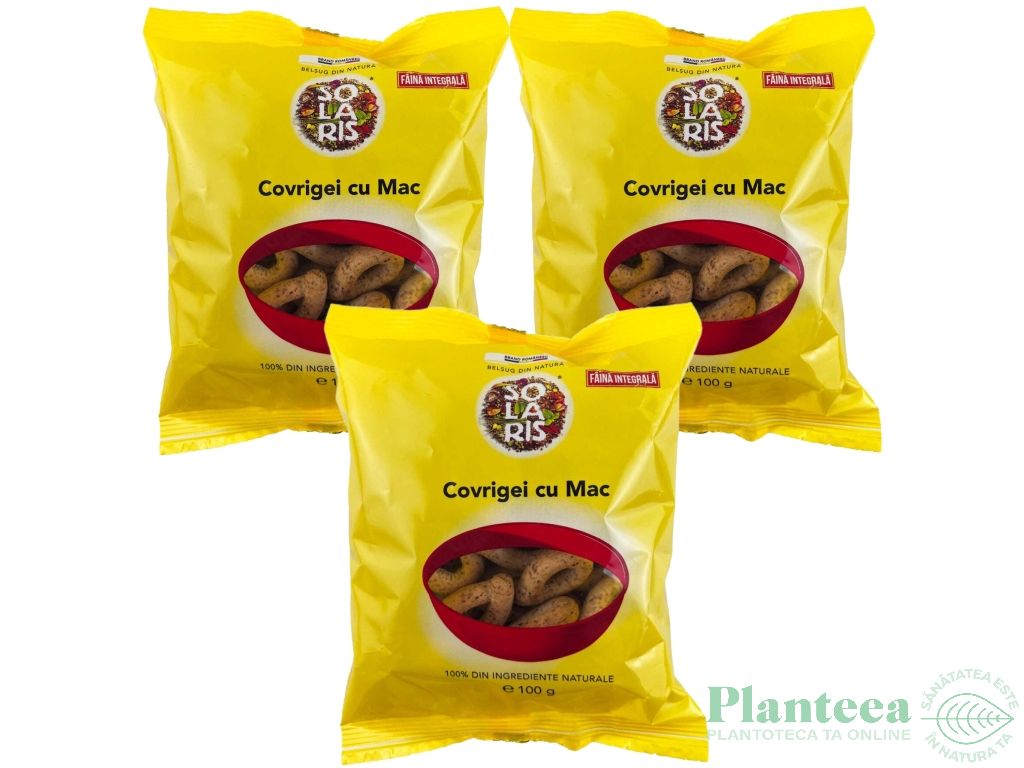 Set Covrigei integrali mac 3x100g - SOLARIS