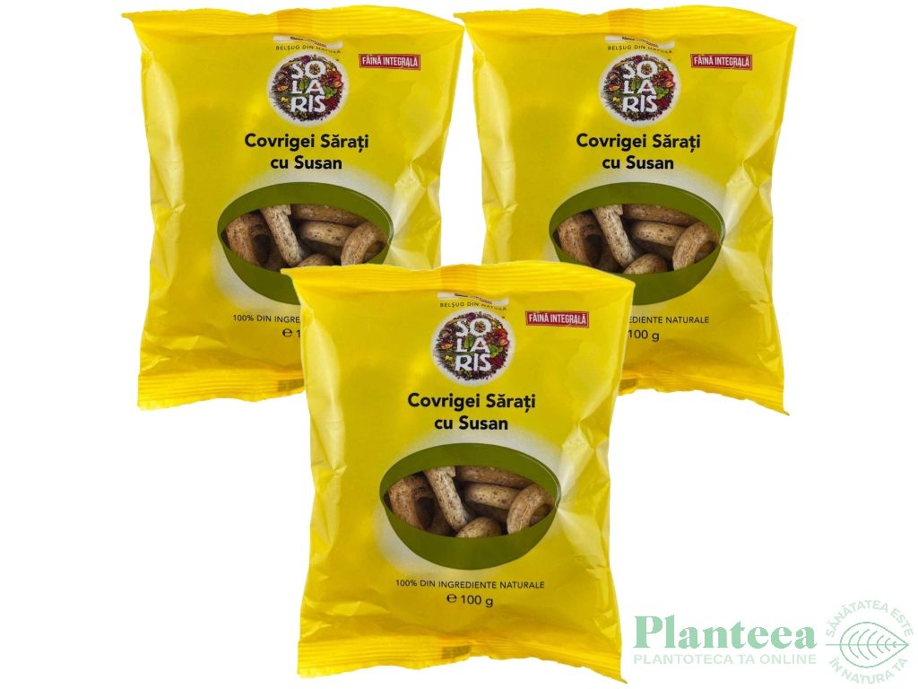 Set Covrigei integrali sarati susan 3x100g - SOLARIS