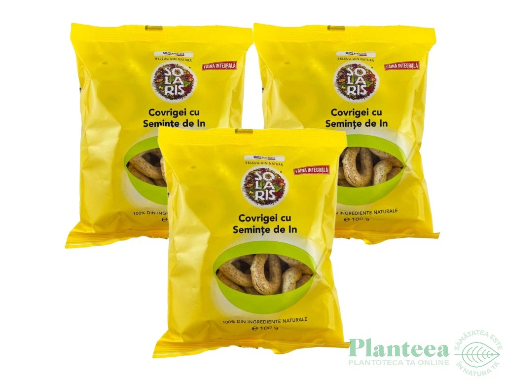 Set Covrigei integrali seminte in 3x100g - SOLARIS