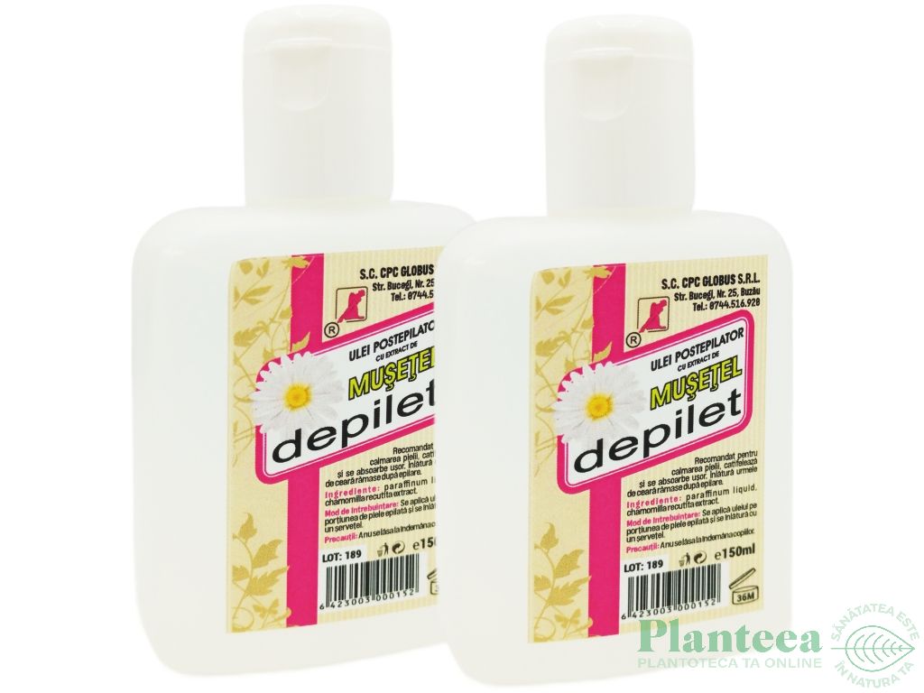 Set Ulei postepilator musetel 2x150ml - DEPILET