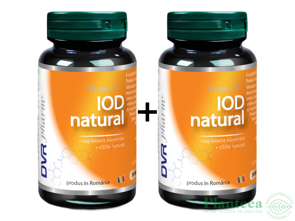 Pachet Iod natural 2x30cps - DVR PHARM