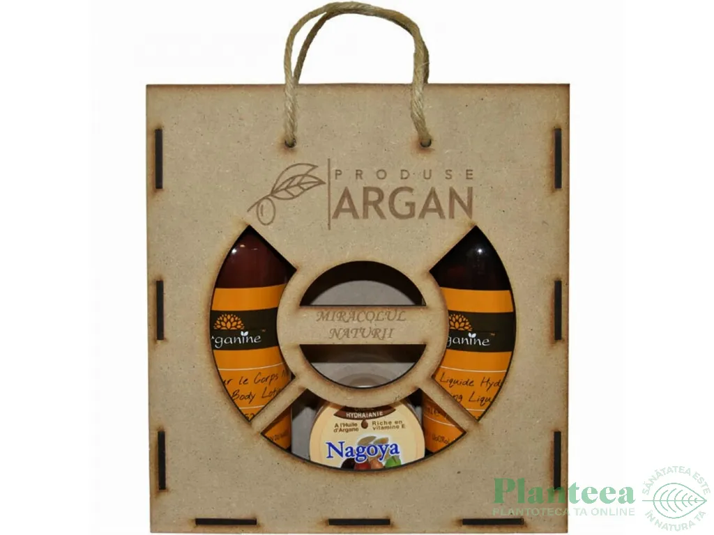 Set Cadou rustic [sapun lichid 400ml+crema Nagoya 100ml+lotiune corp eco 400ml] 3b - AZBANE