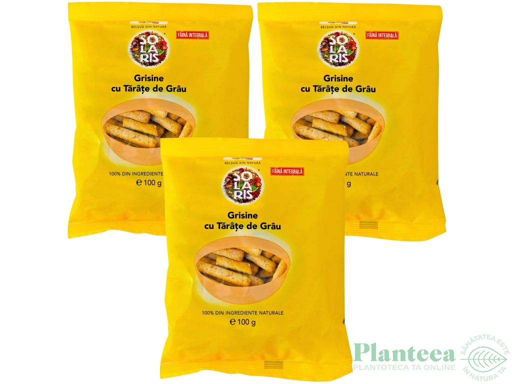 Set Grisine integrale tarate grau 3x100g - SOLARIS