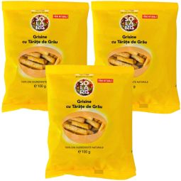 Set Grisine integrale tarate grau 3x100g - SOLARIS