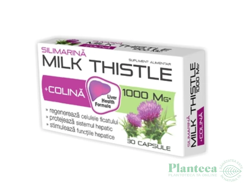 Silimarina 1000mg colina 30cps - NATUR PRODUKT