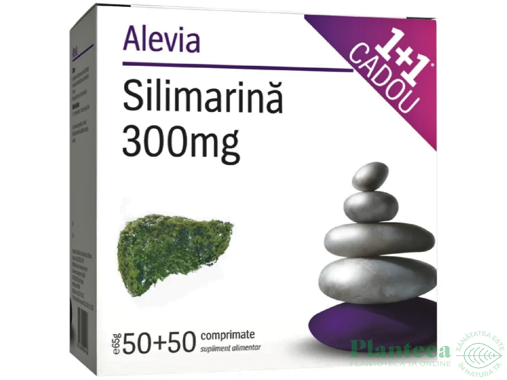 Pachet Silimarina 300mg 2x50cp - ALEVIA