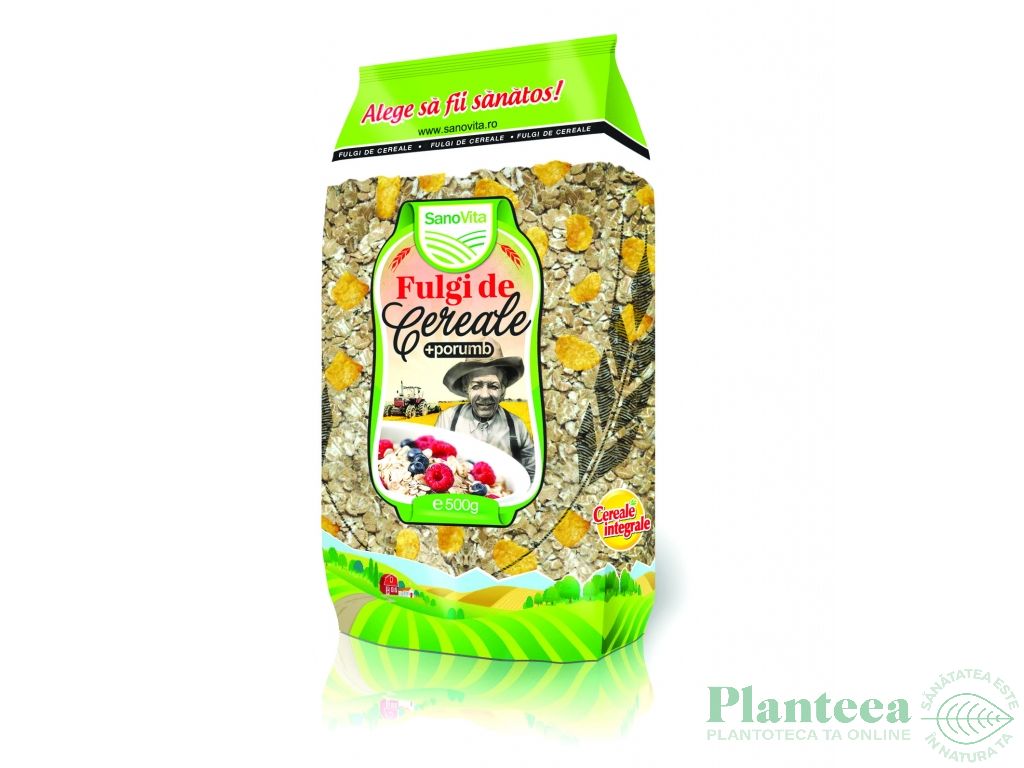 Fulgi cereale porumb 500g - SANOVITA