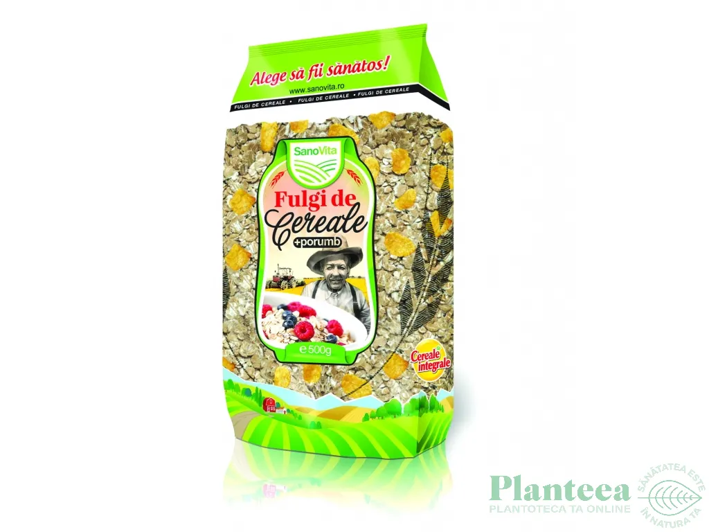 Fulgi cereale porumb 500g - SANOVITA