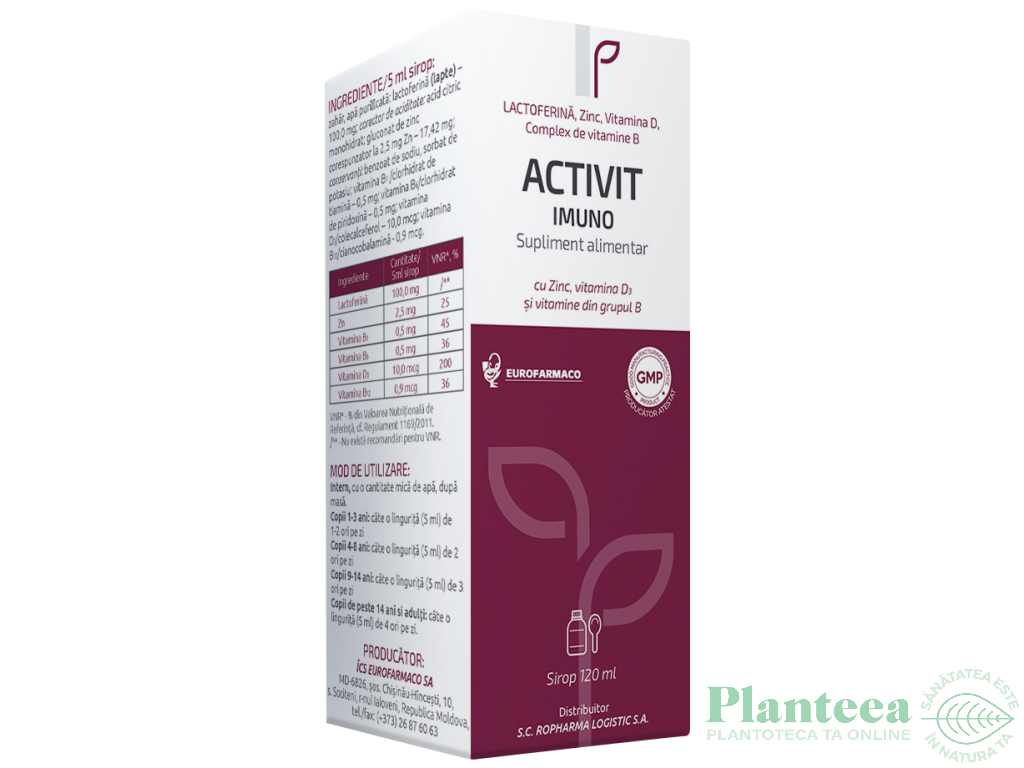 Sirop Activit Imuno 120ml - EUROFARMACO