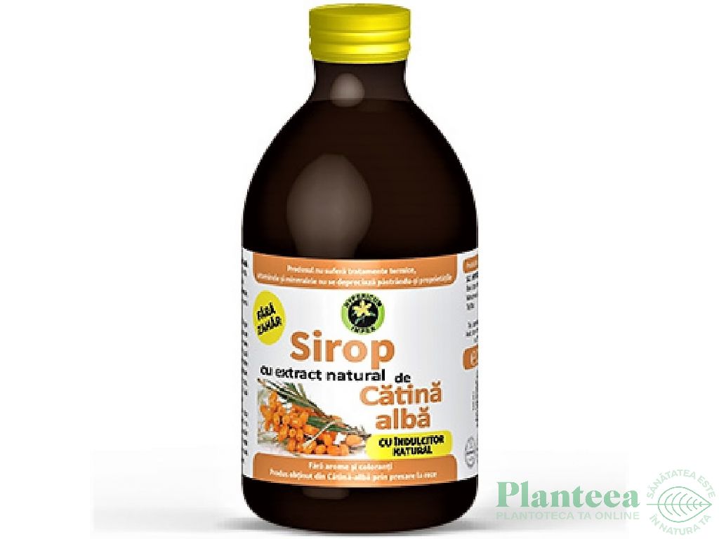 Sirop catina alba stevie fara zahar 250ml - HYPERICUM PLANT