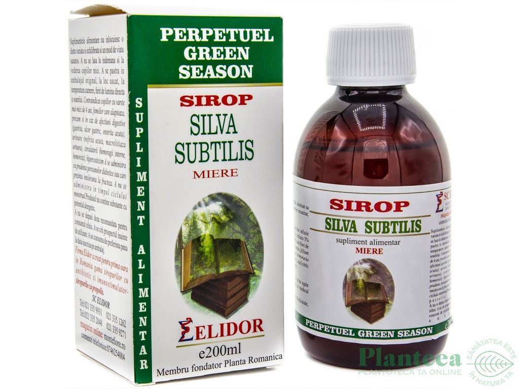 Sirop Silva Subtilis cu miere 200ml - ELIDOR