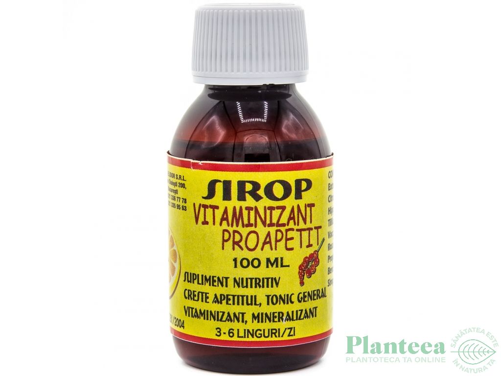 Sirop vitaminizant proapetit 100ml - ELIDOR