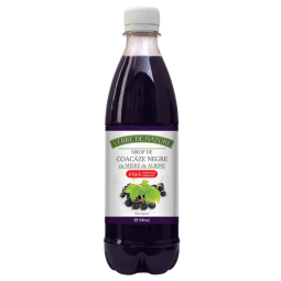 Sirop coacaze negre miere 500ml - MANICOS