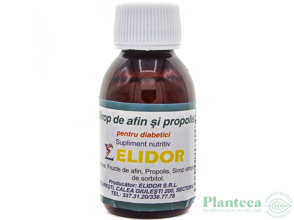 Sirop afin propolis diabetici 100ml - ELIDOR