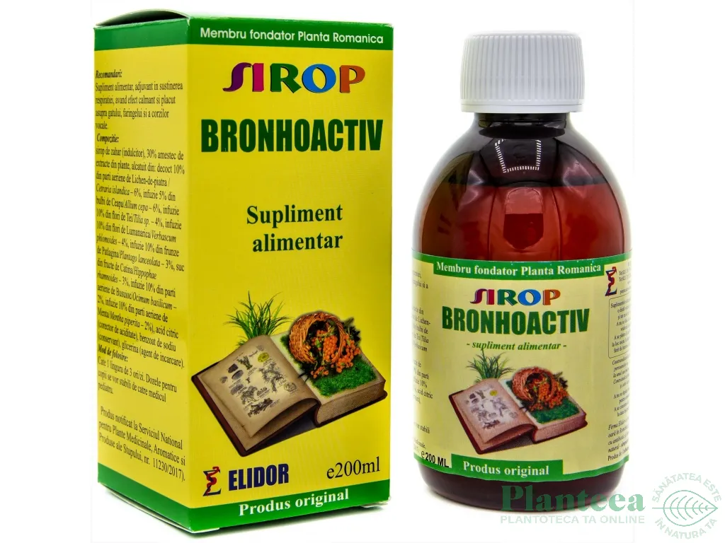 Sirop BronhoActiv 200ml - ELIDOR