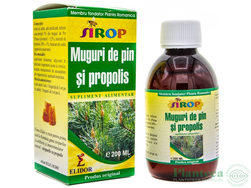 Sirop muguri pin propolis 200ml - ELIDOR