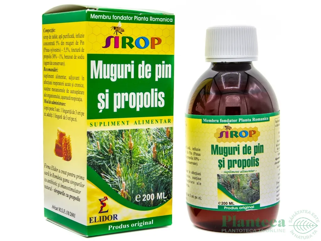 Sirop muguri pin propolis 200ml - ELIDOR