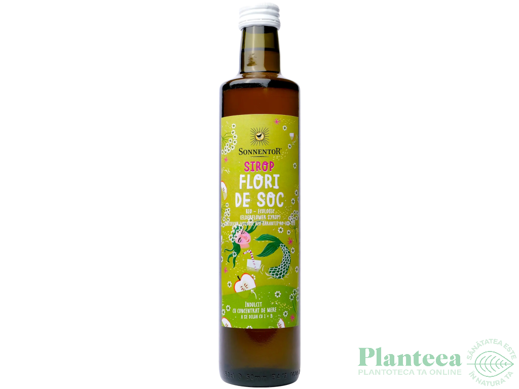 Sirop concentrat flori soc fara zahar eco 500ml - SONNENTOR