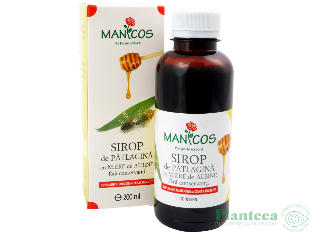 Sirop patlagina miere 200ml - MANICOS