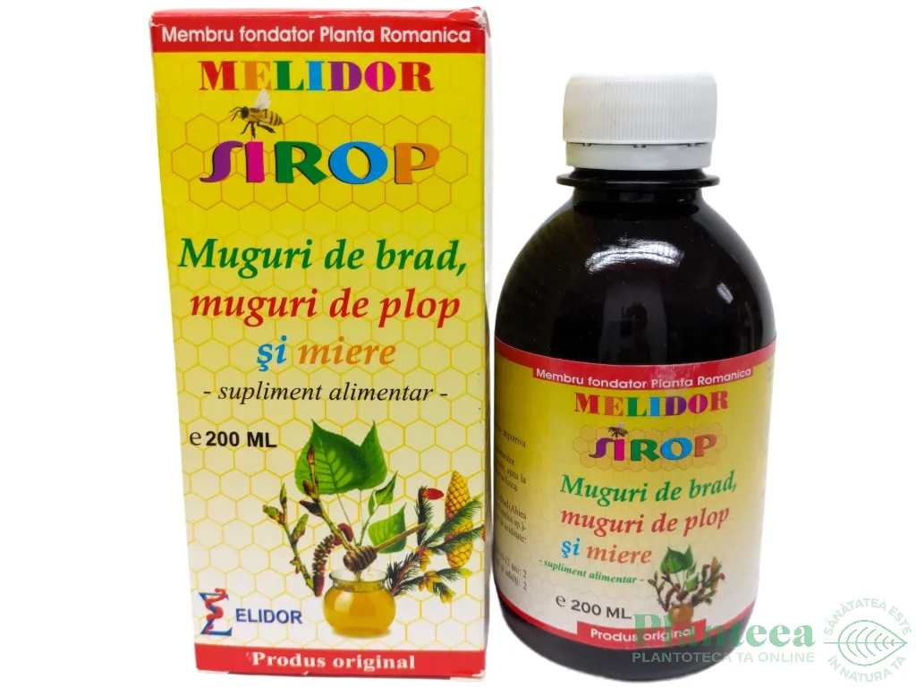 Sirop muguri brad plop miere 200ml - ELIDOR
